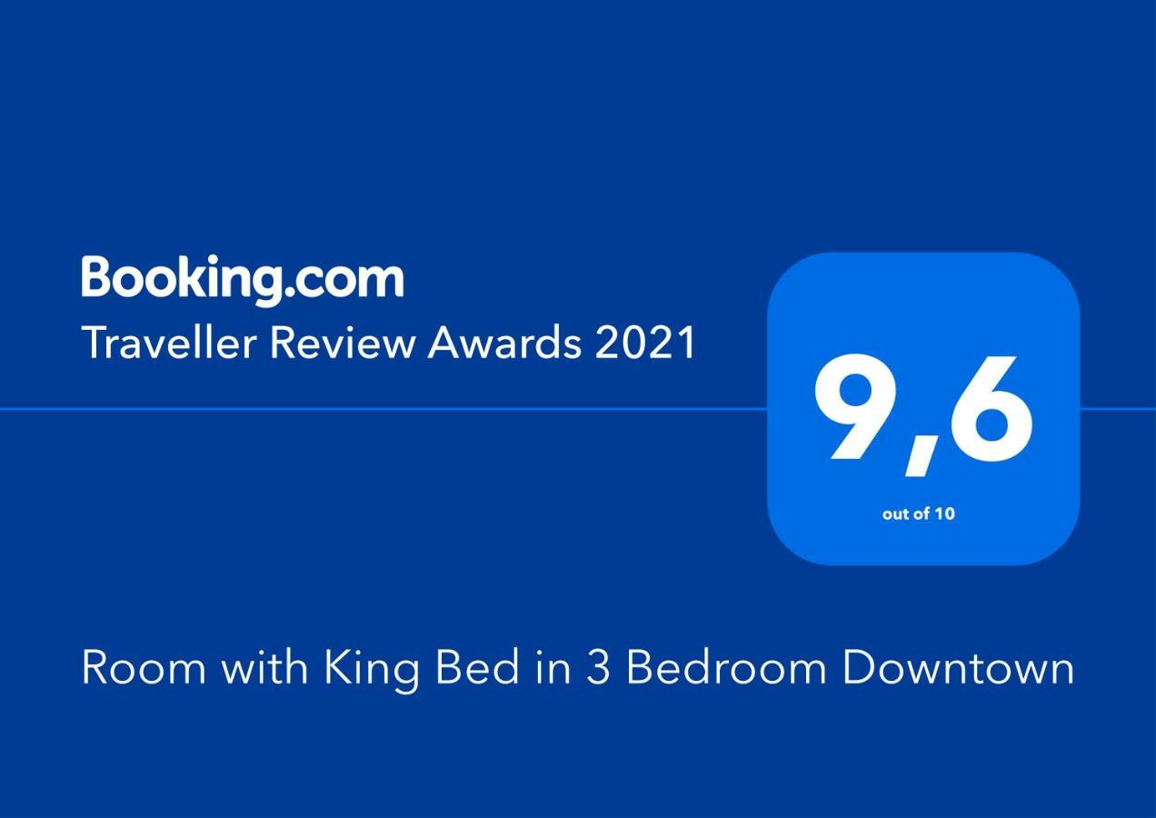 Room With King Bed In Shared 3 Bedroom Downtown Montréal Kültér fotó